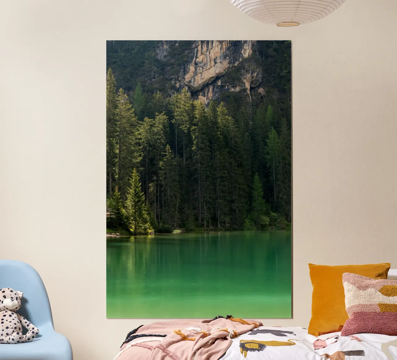 Un lago verde nascosto nelle Dolomiti poster da karijn_landscapes