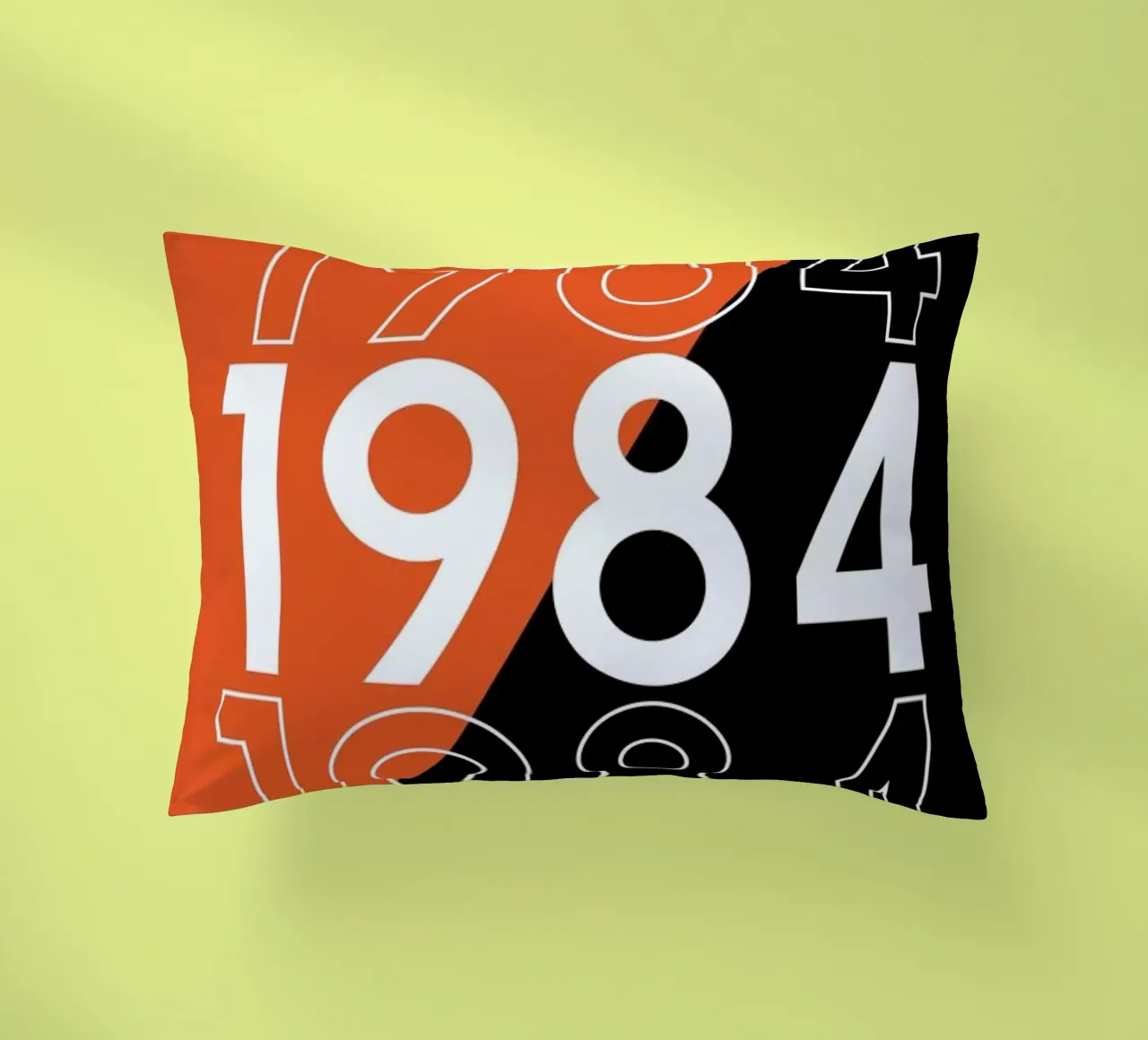 1984 decorative cushion by 121 Creatives