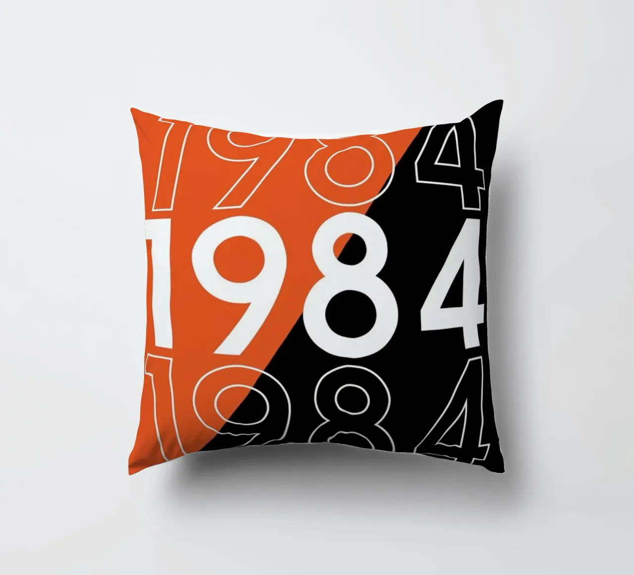 1984 decorative cushion by 121 Creatives