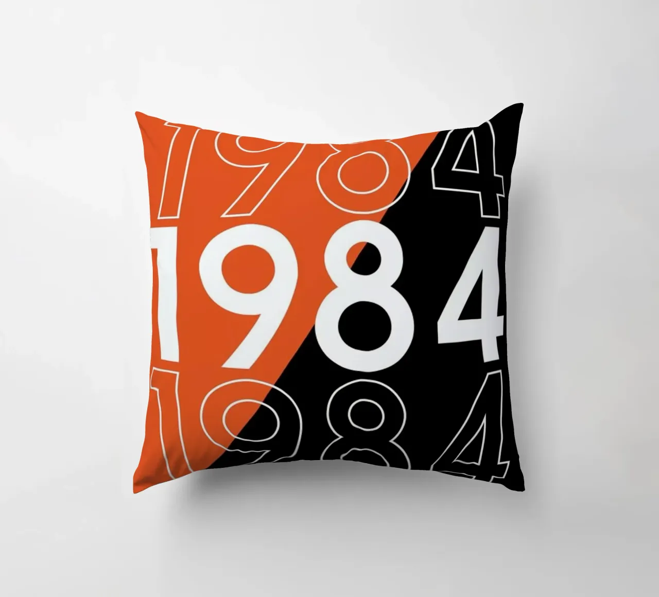 1984 decorative cushion by 121 Creatives