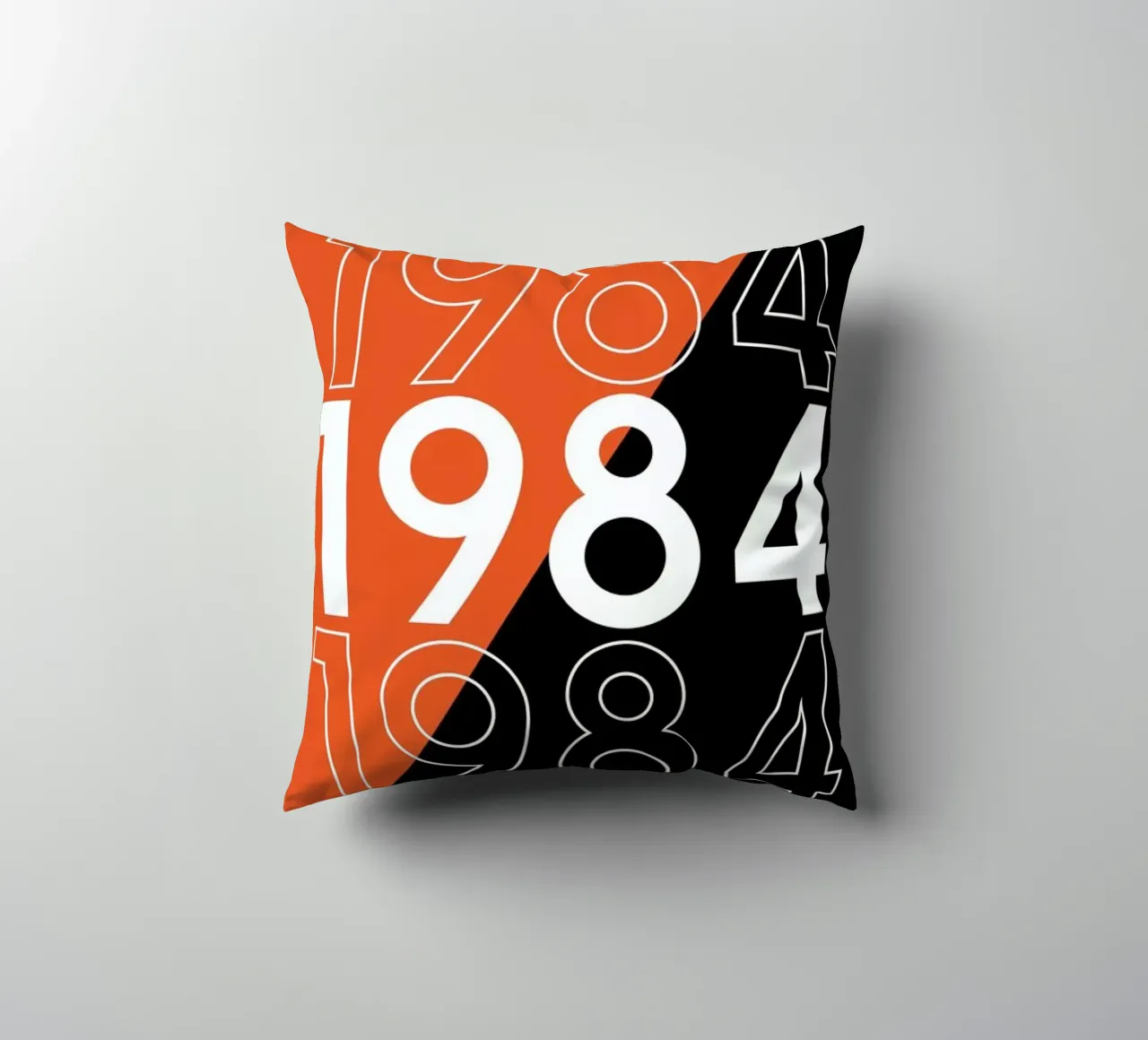 1984 decorative cushion by 121 Creatives
