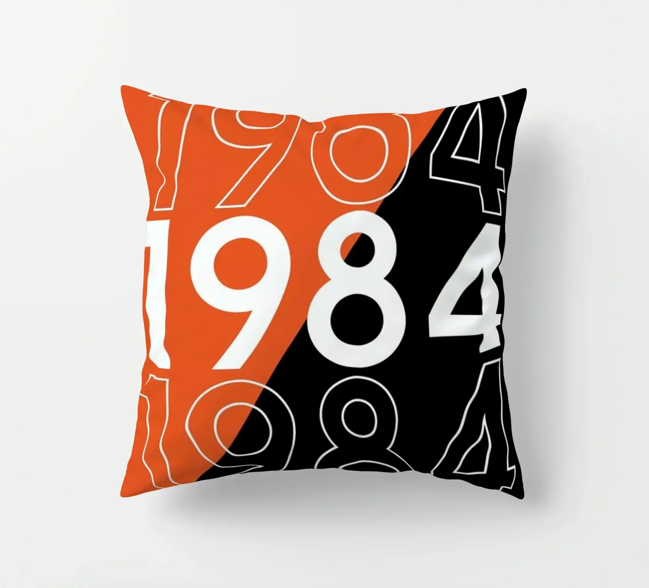 1984 decorative cushion by 121 Creatives