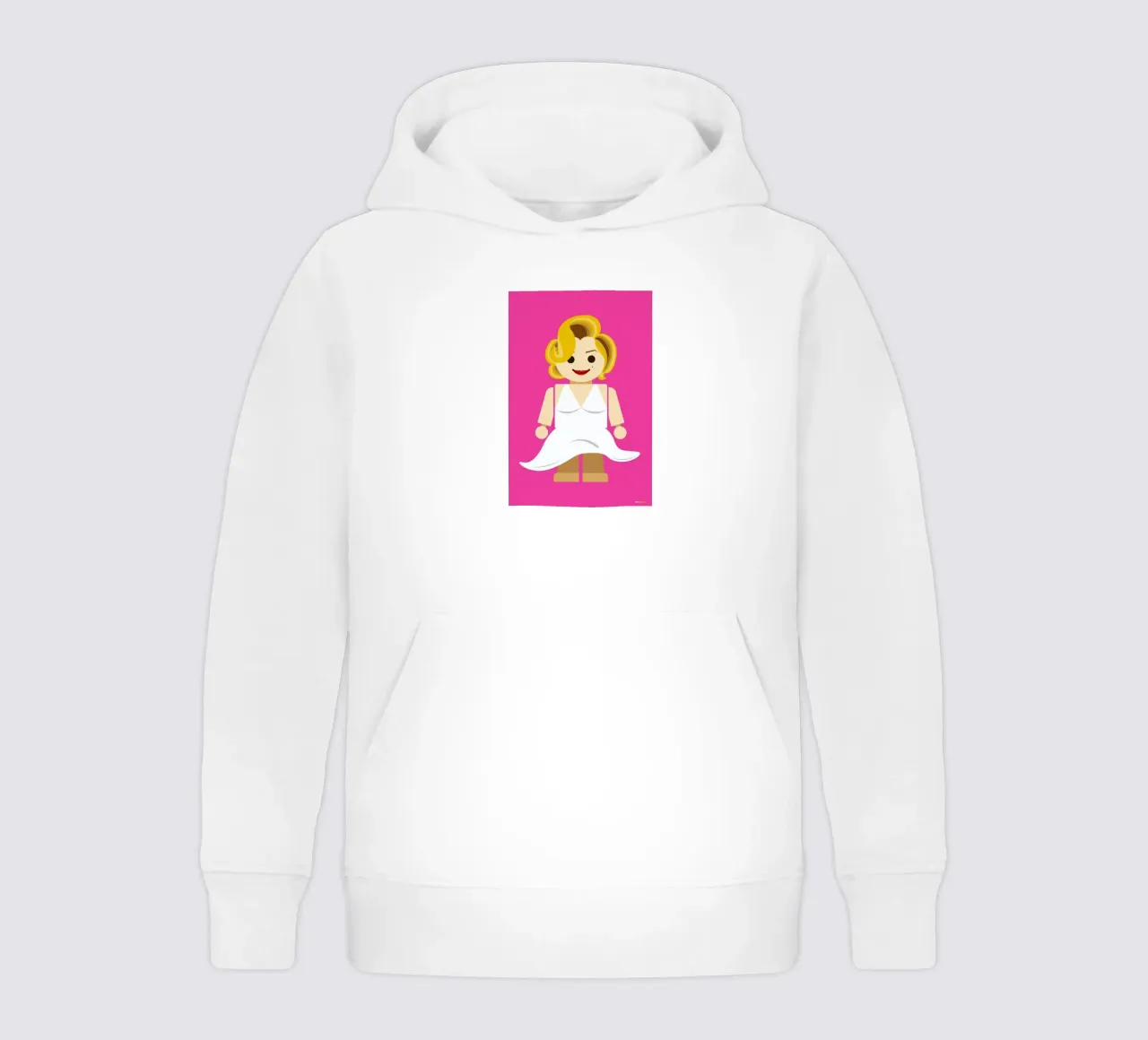Marilyn Monroe Toy kids hoodie by Rafa Gomes