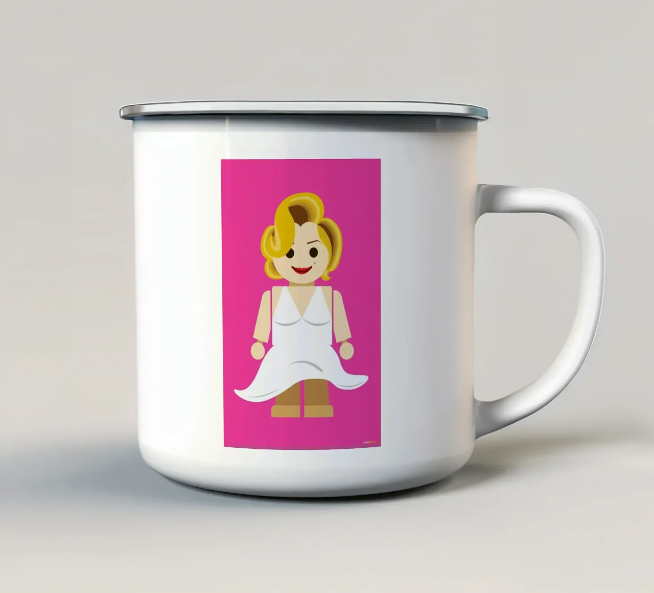 Marilyn Monroe Toy tazza in smalto da Rafa Gomes