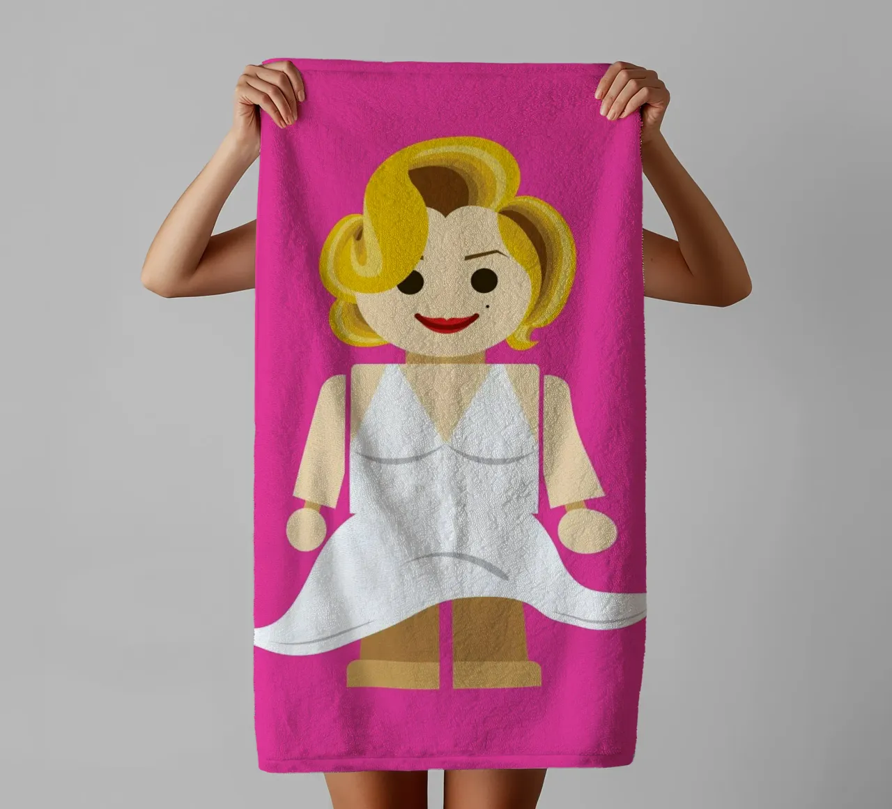 Marilyn Monroe Toy towel by Rafa Gomes