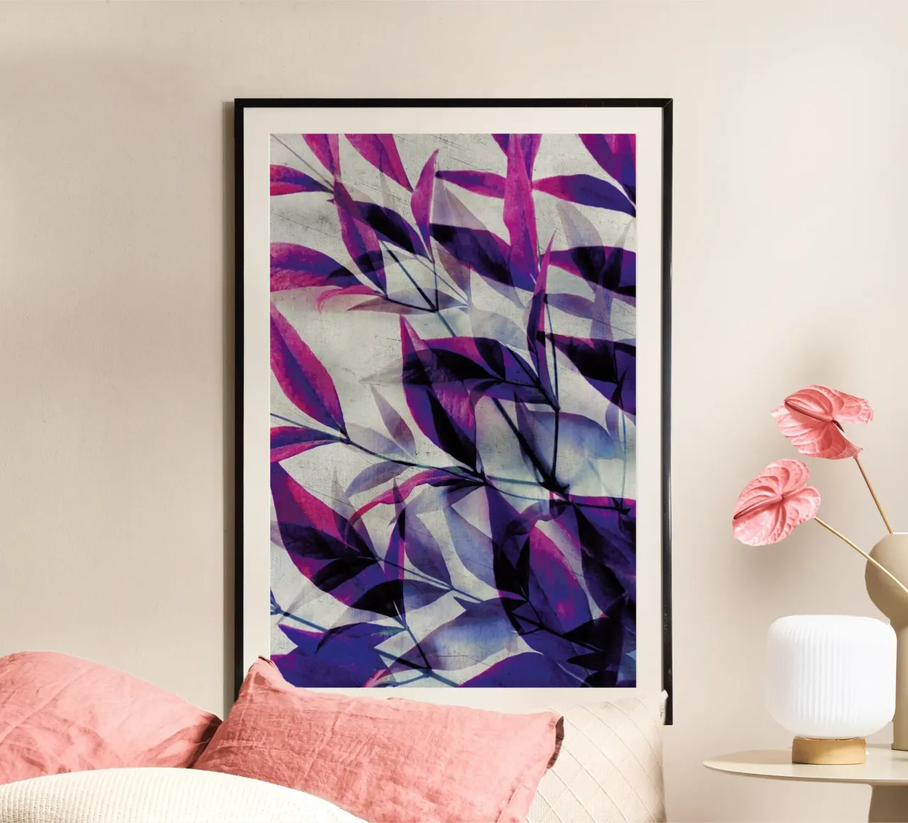 A season on Earth poster con telaio in legno da Angelo Cerantola