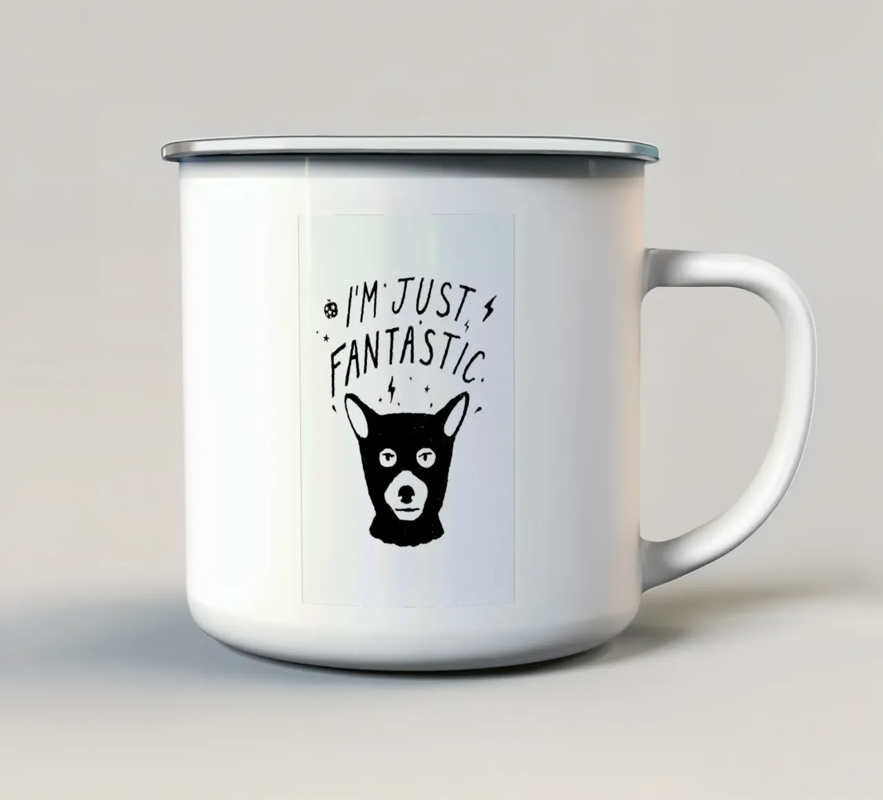 I'm Just Fantastic tazza in smalto da Florent Bodart