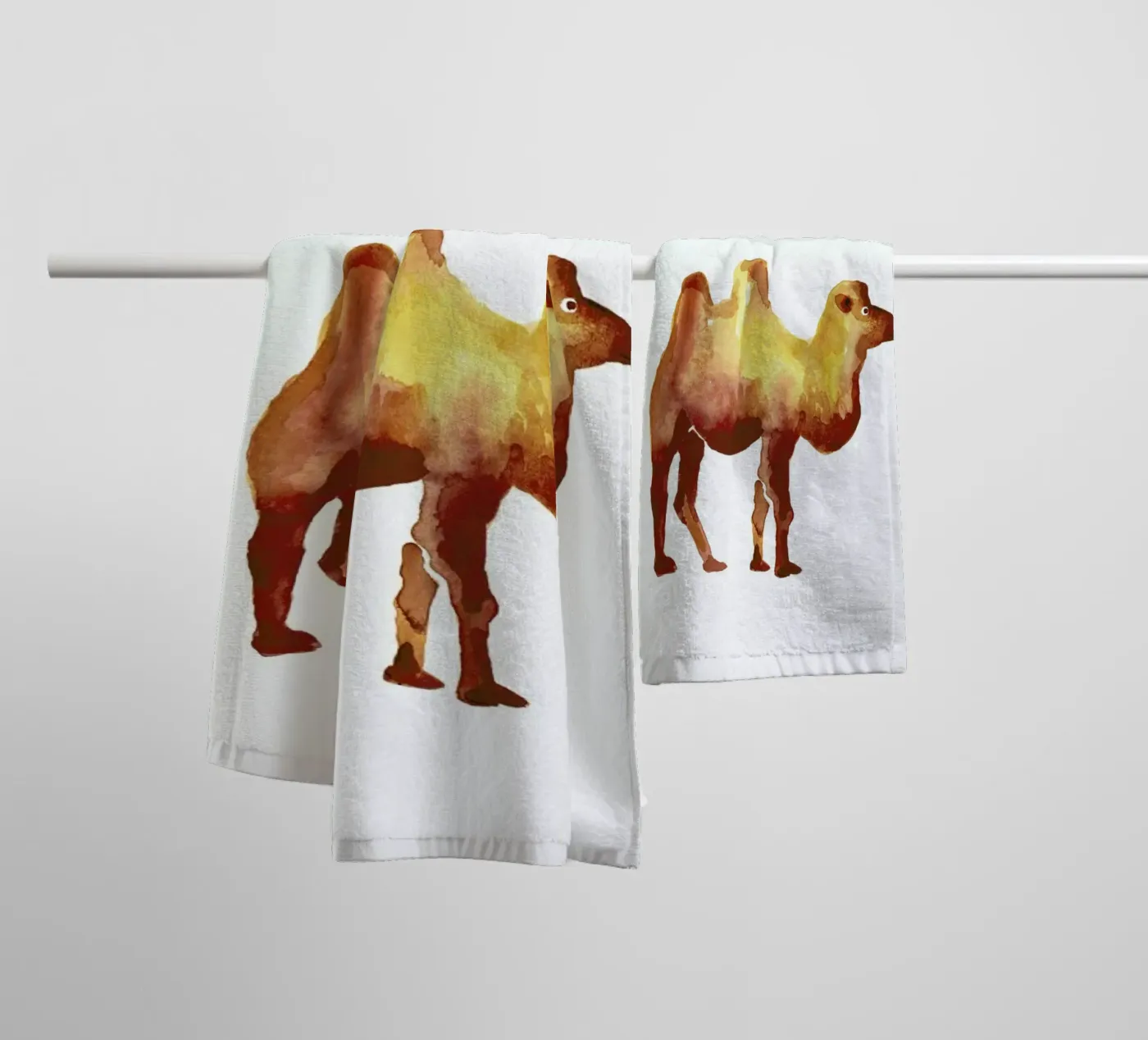 Camel badhanddoek van Farina Kuklinski
