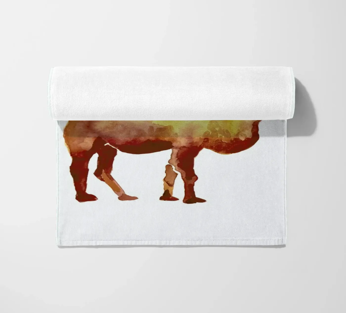 Camel beach towel by Farina Kuklinski