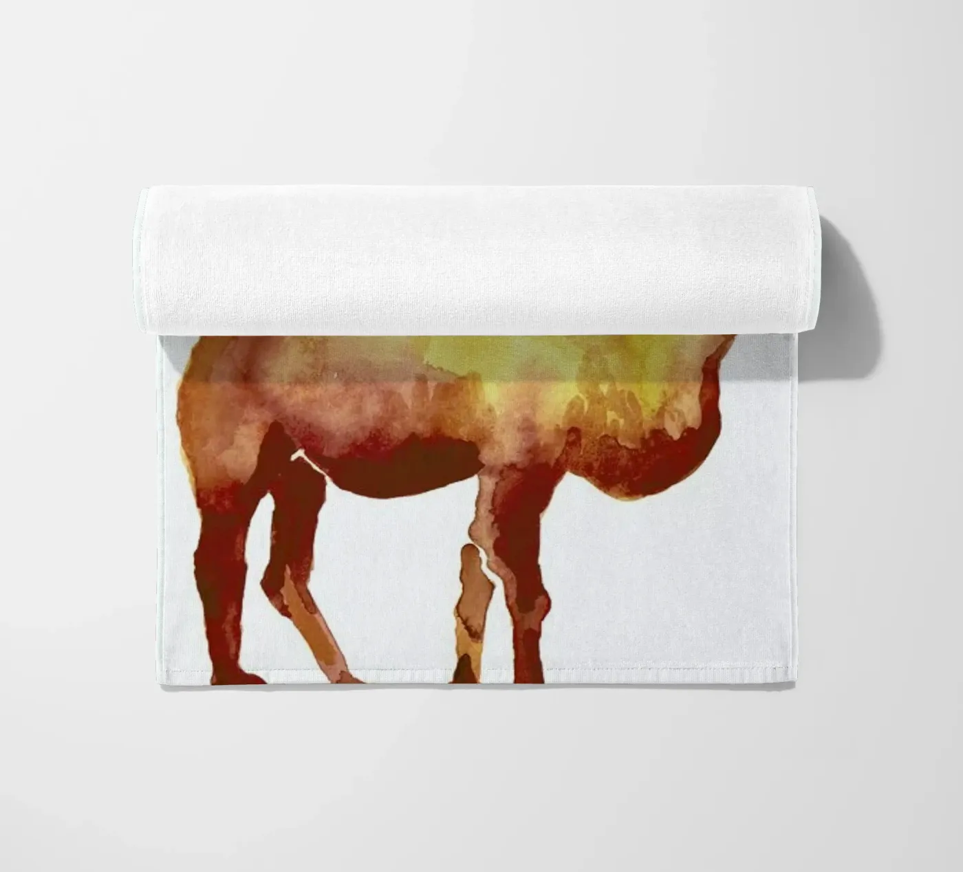 Camel beach towel by Farina Kuklinski