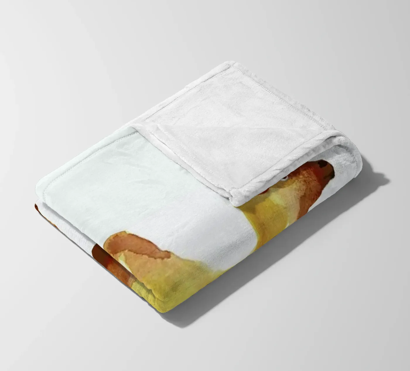 Camel plaid polaire de Farina Kuklinski