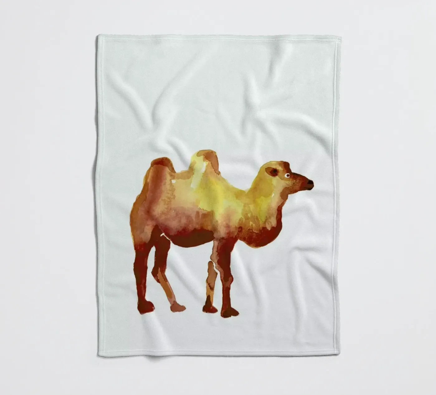 Camel fleecedeken van Farina Kuklinski