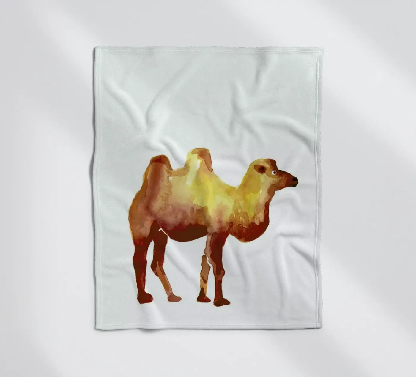 Camel plaid polaire de Farina Kuklinski