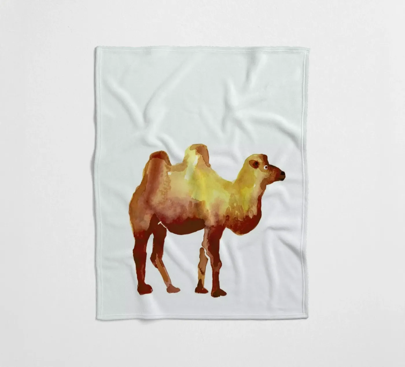 Camel fleecedeken van Farina Kuklinski