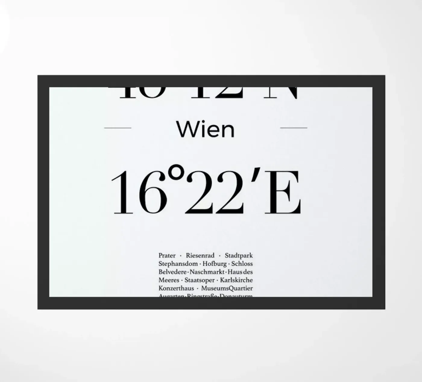Wien Fußmatte von Studio One