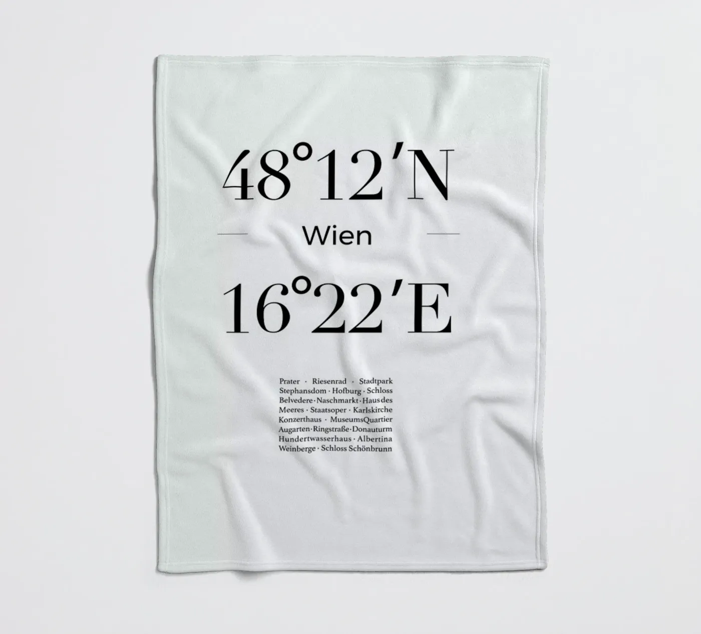 Wien Fleecedecke von Studio One