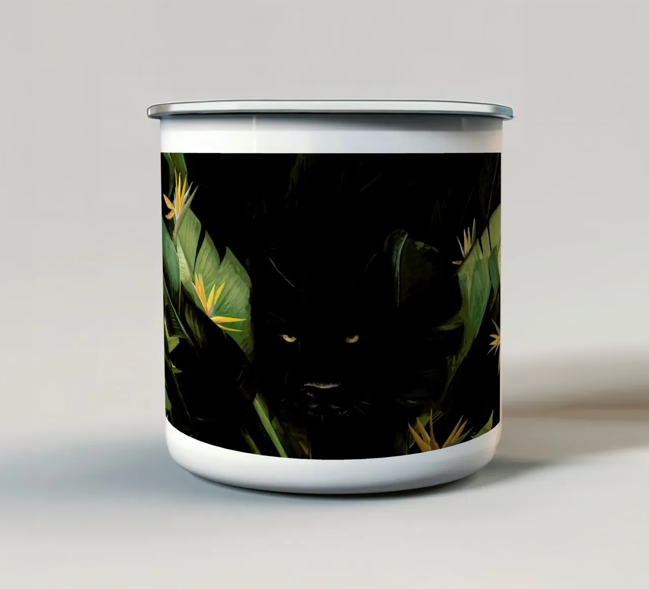 Panther tazza in smalto da Florent Bodart