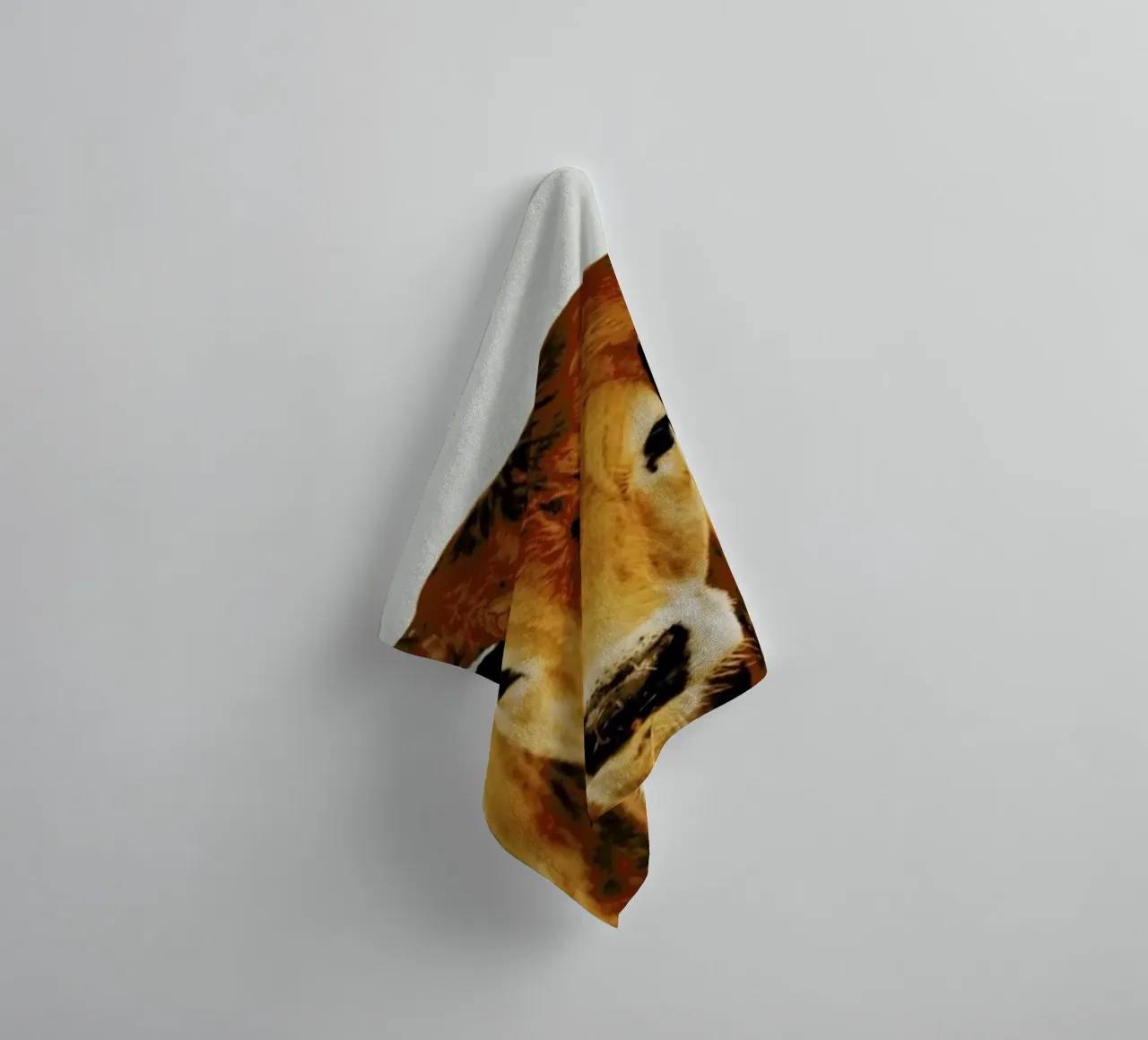 Cow - Horns towel by Ingrid Beddoes