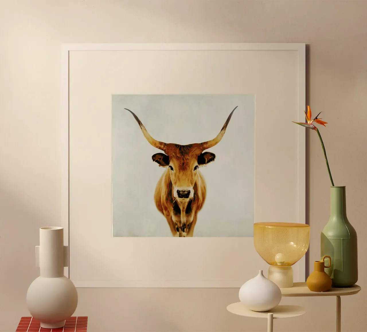 Mucca - Corna poster da Ingrid Beddoes