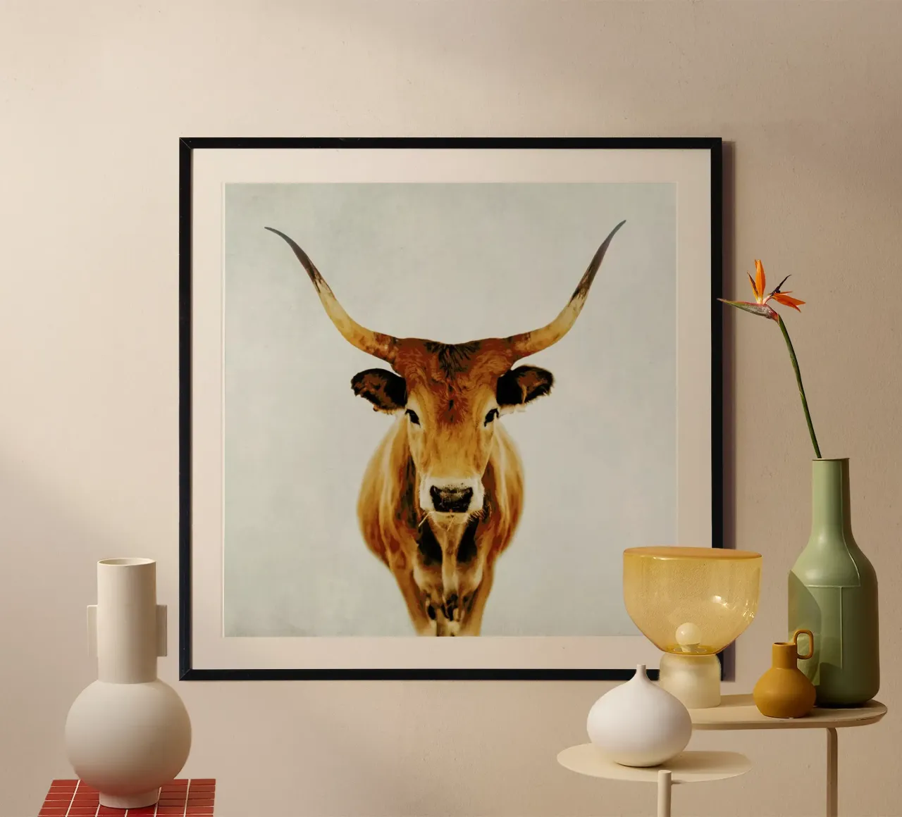 Mucca - Corna poster da Ingrid Beddoes