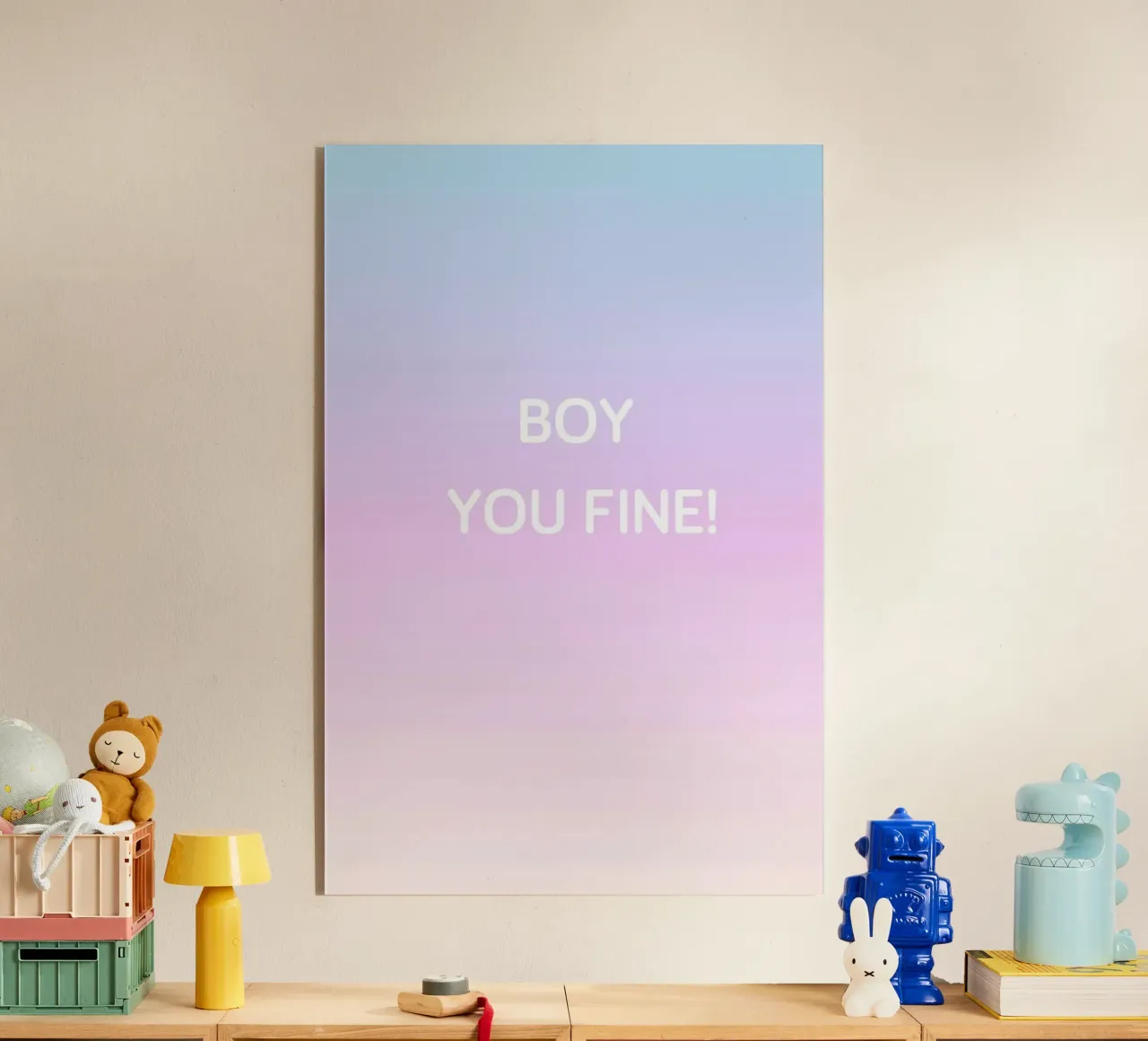 Boy You Fine plexiglass da Oh Darling