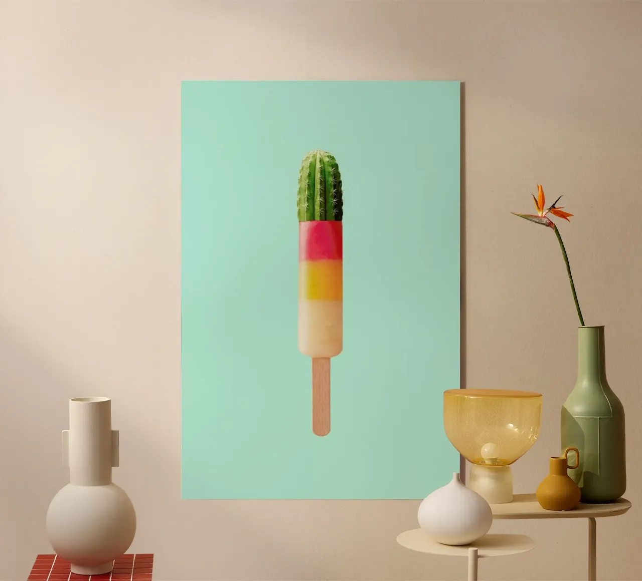 Cactus Popsicle acrylic glass by Jonas Loose