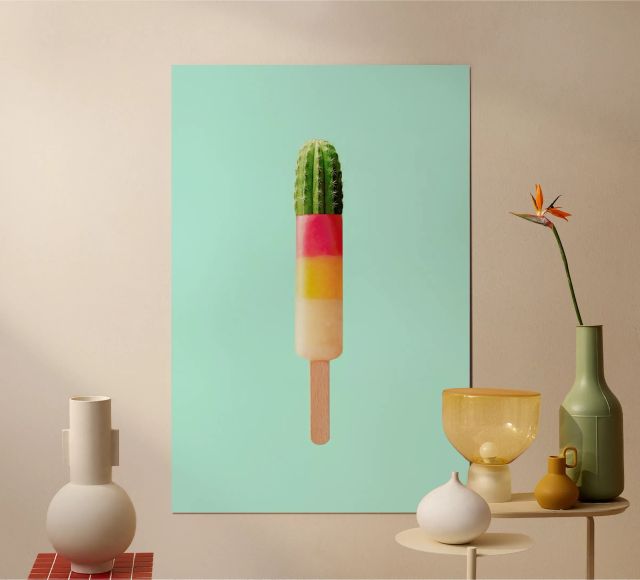 Faszinierend Kaktus Eis Spitzen Bild