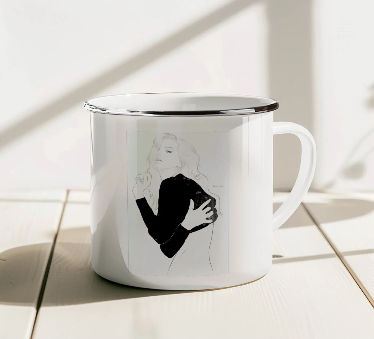Kelly tazza in smalto da Floyd Grey