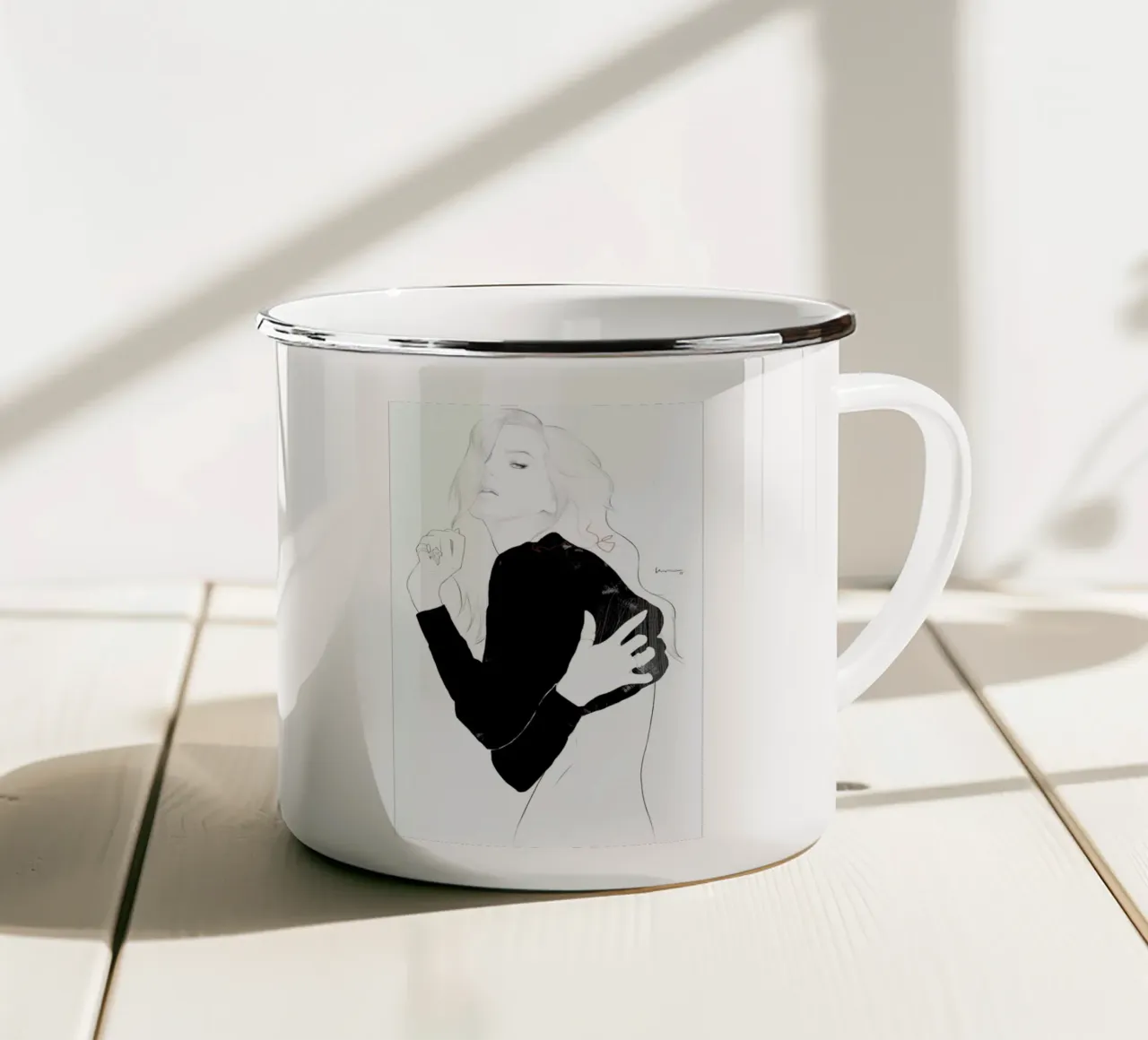 Kelly tazza in smalto da Floyd Grey