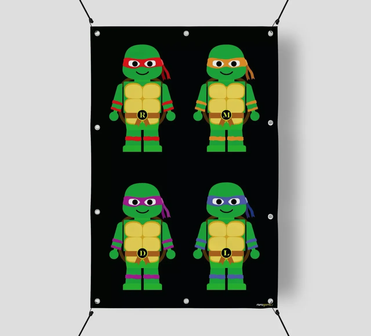 Teenage Mutant Ninja Turtles telo in pvc da Rafa Gomes