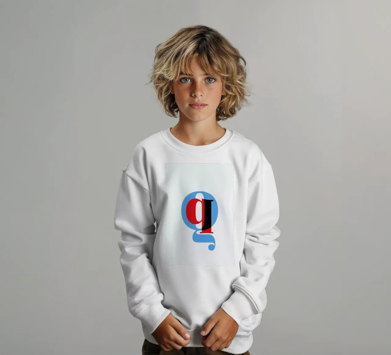 Cyan/Red Q felpa bambino da Studio One