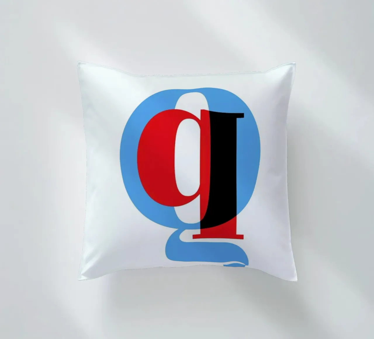 Cyan/Red Q cuscino da Studio One