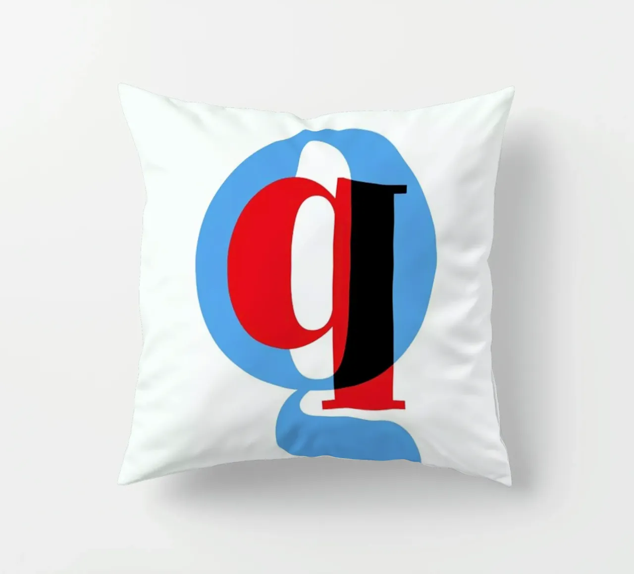 Cyan/Red Q cuscino da Studio One