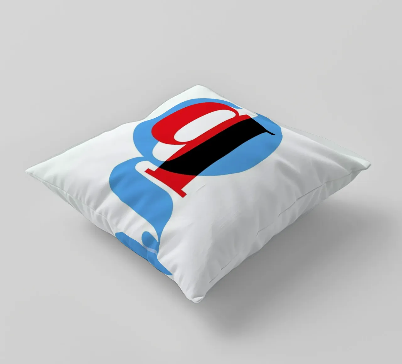 Cyan/Red Q cuscino da Studio One