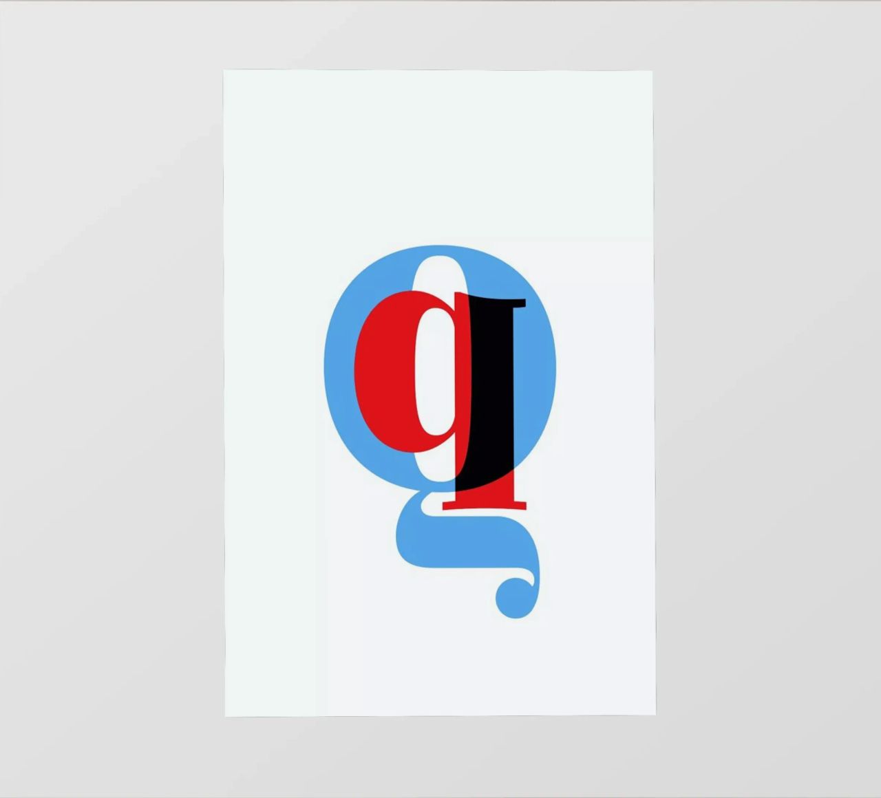 Cyan/Red Q telo in pvc da Studio One