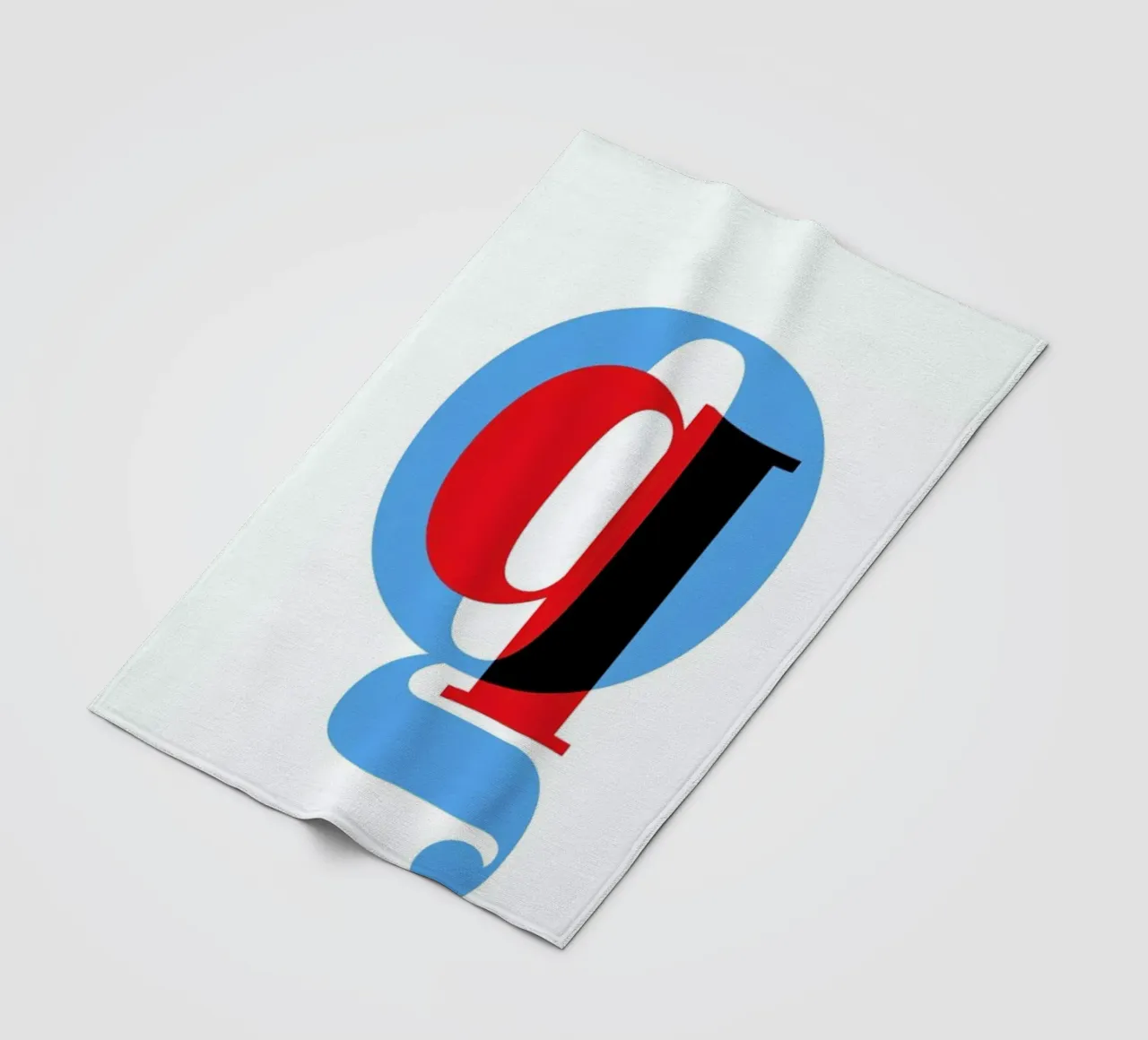Cyan/Red Q coperta in pile da Studio One