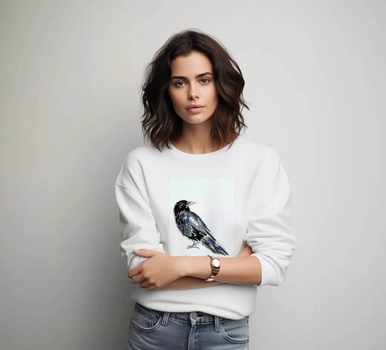 Raven sweatshirt by Farina Kuklinski