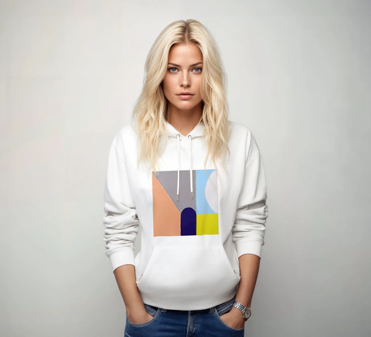 Spaces II felpa con cappuccio da Jilli Darling Art