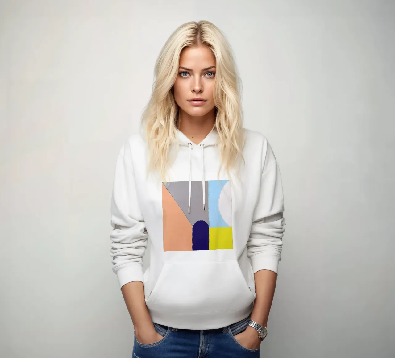 Spaces II felpa con cappuccio da Jilli Darling Art