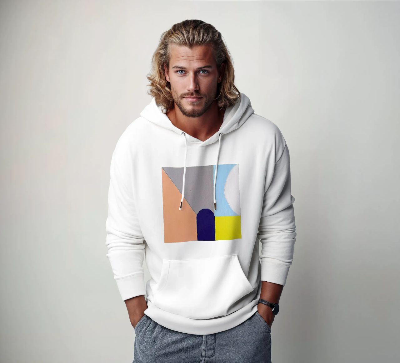 Spaces II felpa con cappuccio da Jilli Darling Art