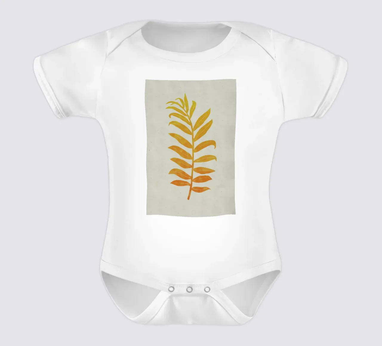 Areca Palmata Mango body neonato maniche corte da Elena Veronese