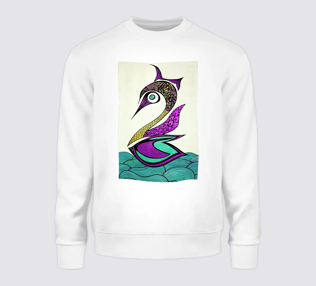 Mystic Swan felpa da Pom Graphic Design