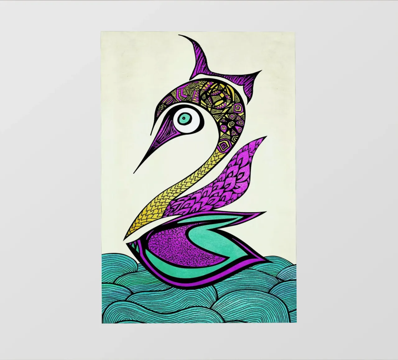 Mystic Swan telo in pvc da Pom Graphic Design