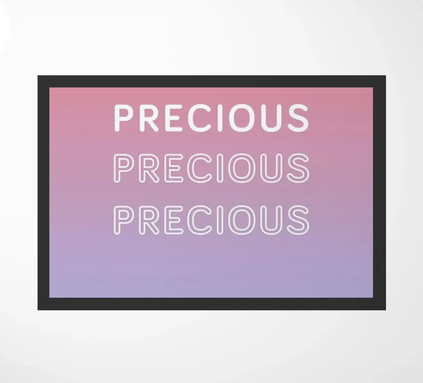 Precious doormat by Oh Darling