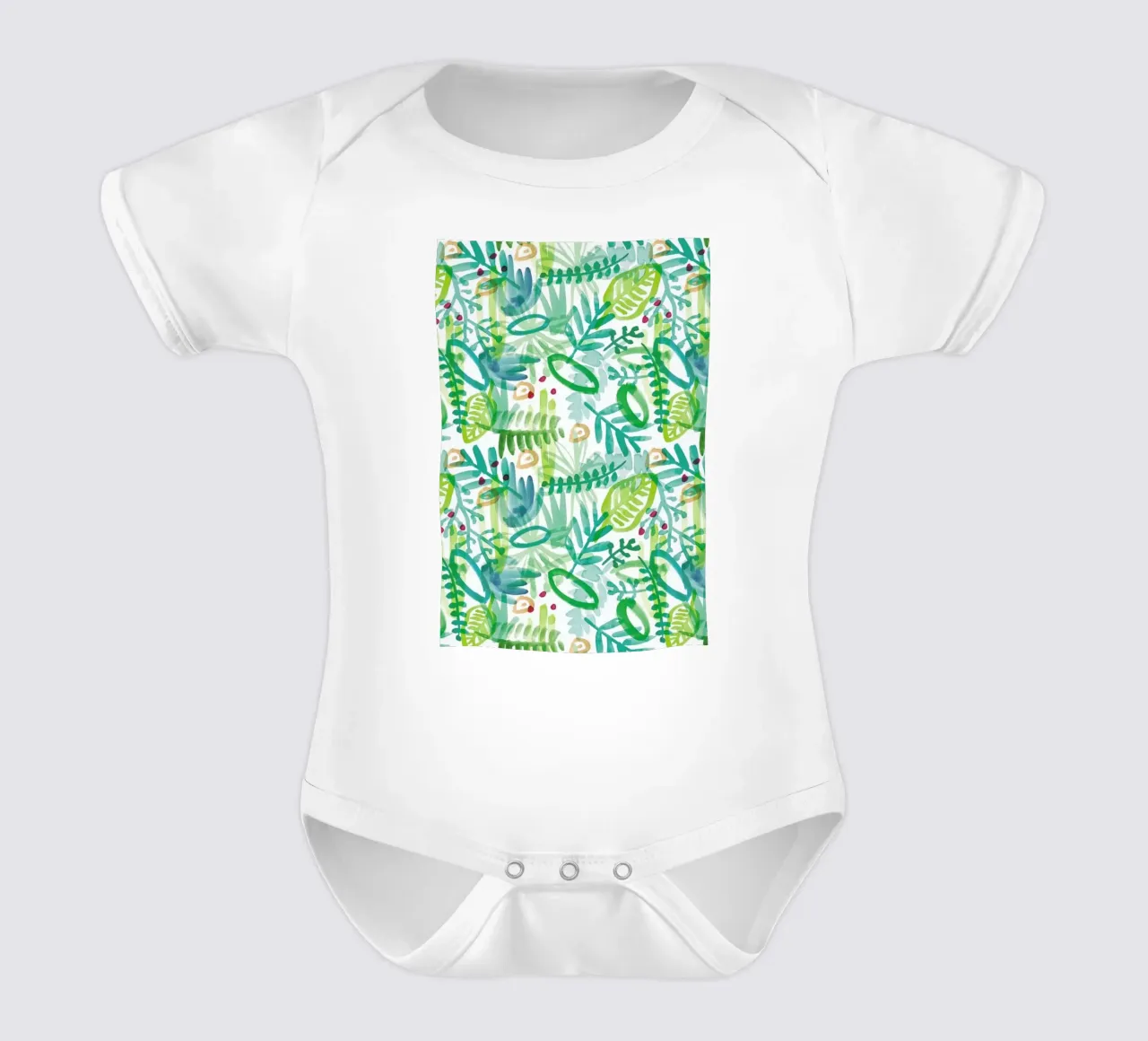 Jungle Pattern body neonato maniche corte da Farina Kuklinski