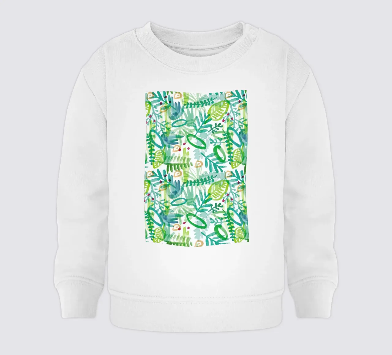 Jungle Pattern baby sweatshirt by Farina Kuklinski