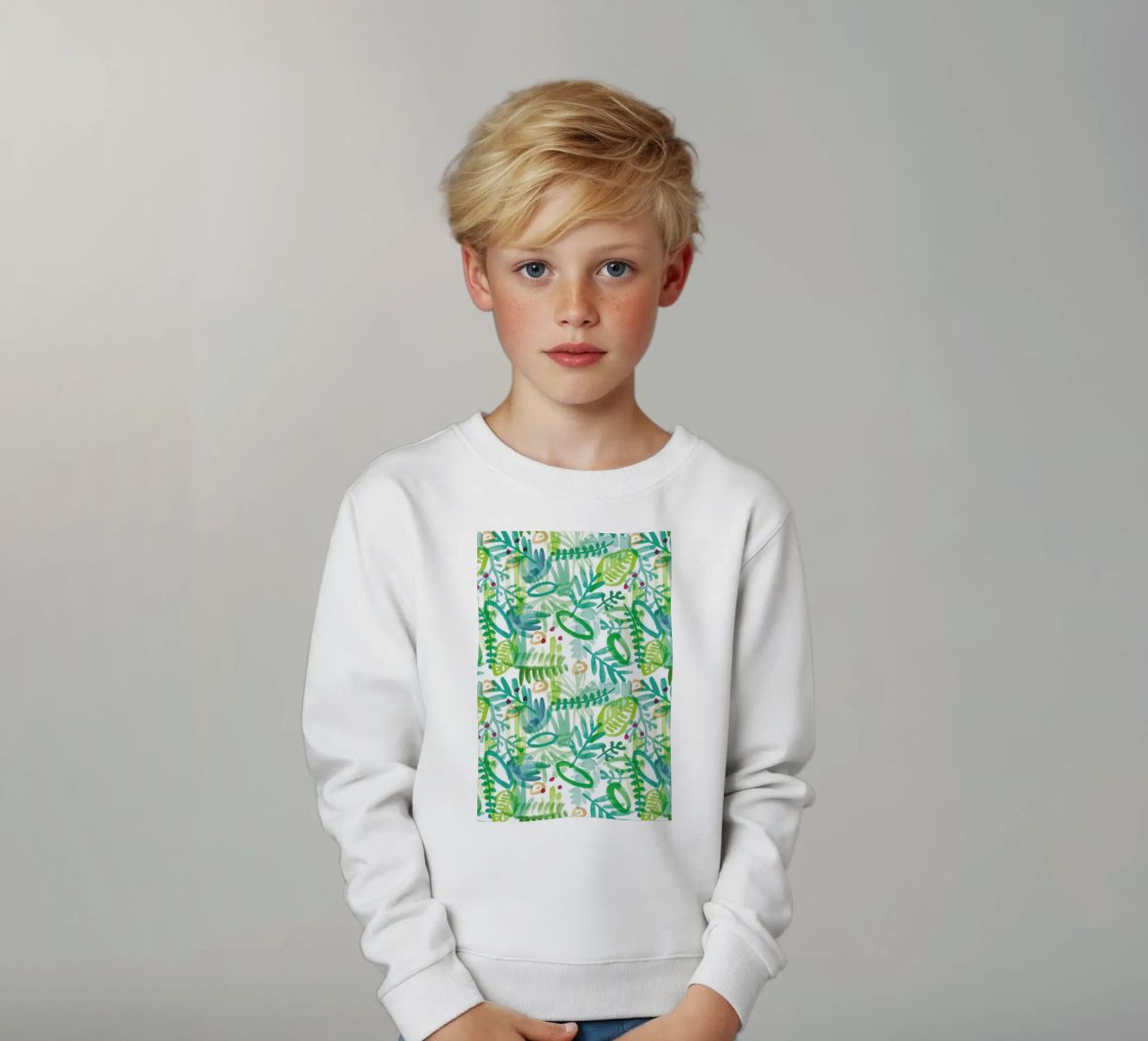 Jungle Pattern felpa bambino da Farina Kuklinski