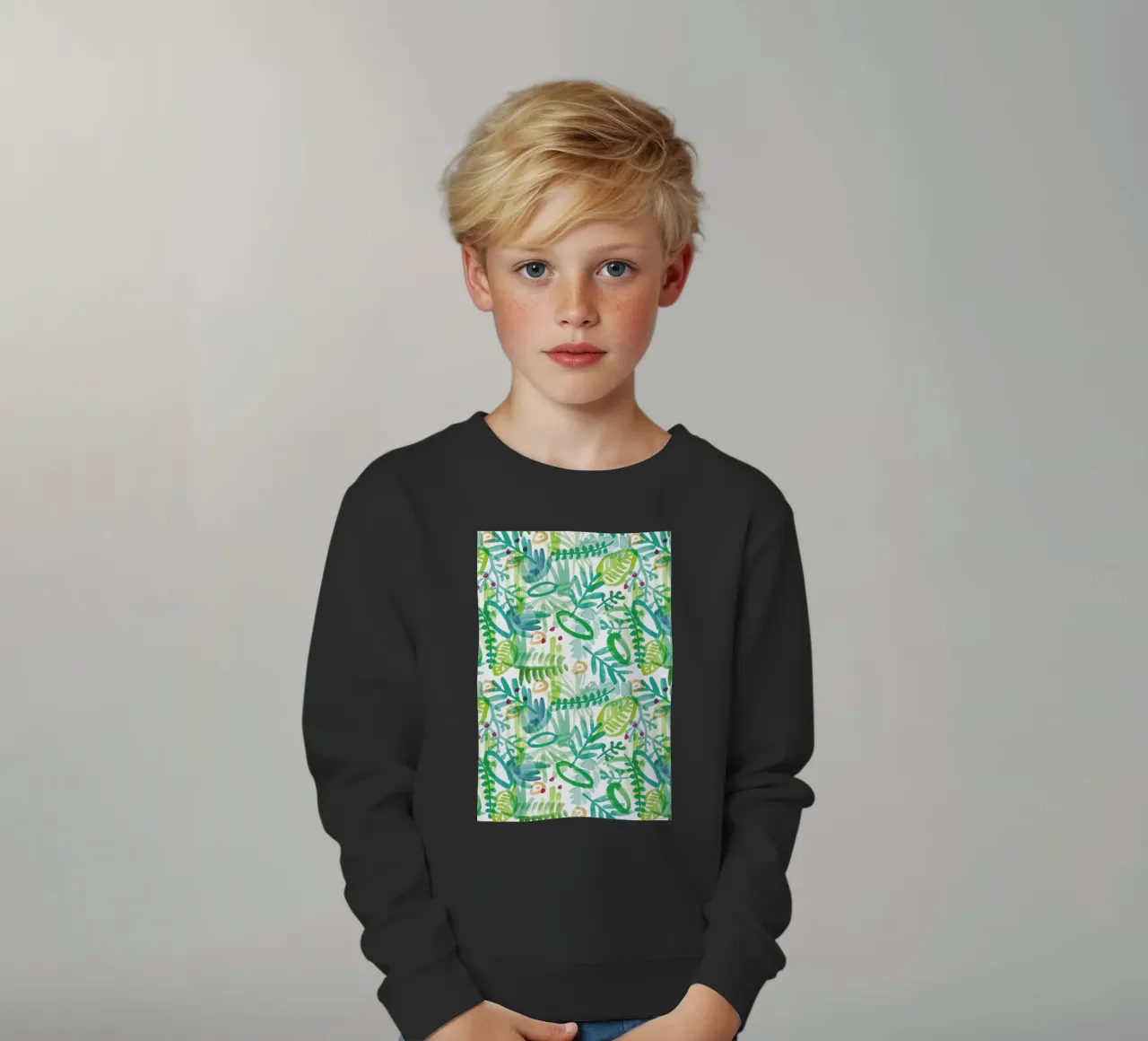 Jungle Pattern felpa bambino da Farina Kuklinski