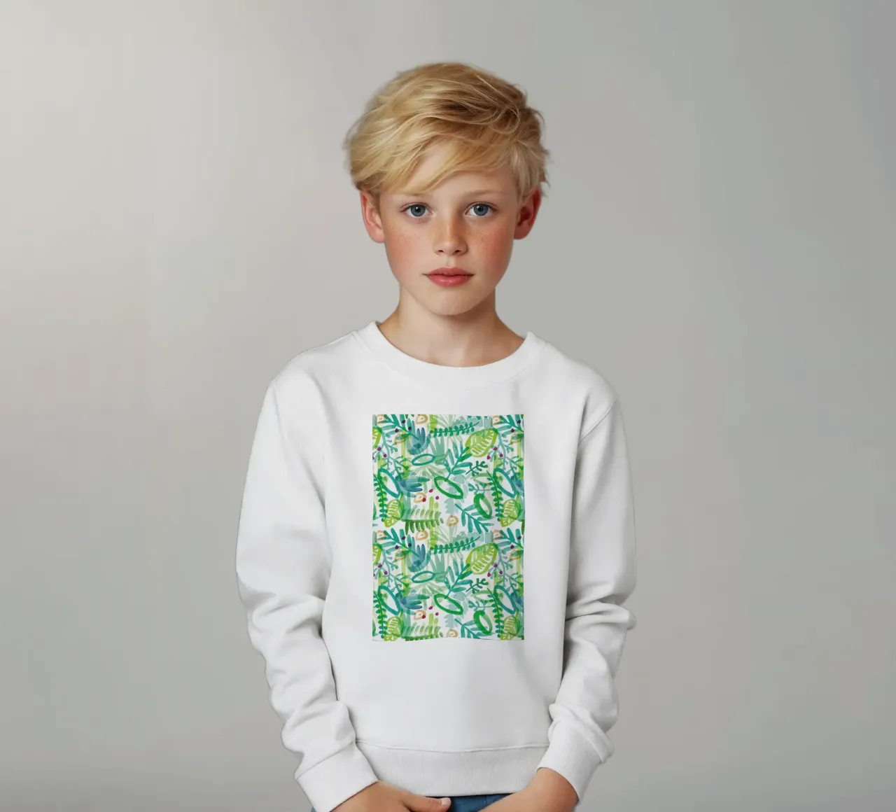Jungle Pattern felpa bambino da Farina Kuklinski
