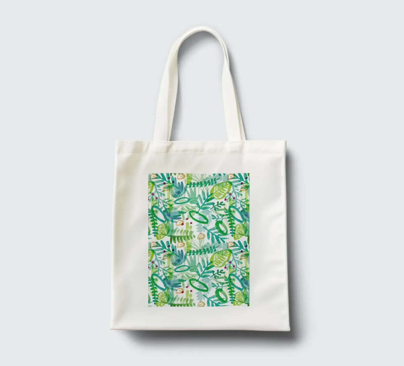 Jungle Pattern borsa in juta da Farina Kuklinski